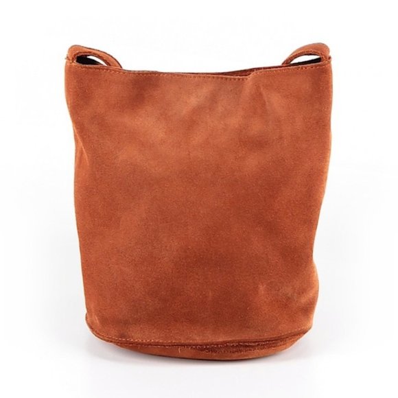 SOLD Urban Outfitters Lulu Suede Bucket Bag Brown - Picture 2 of 11